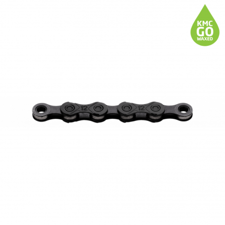 CHAINE KMC X12 WAXED 1/2x11/128" 126 MAILLONS 12V NOIR - 4715575886534