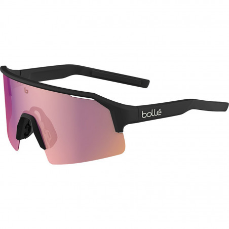 LUNETTES BOLLE C-SHIFTER NOIR MAT VERRE RUBIS CLAIR PHOTO - 840332204956