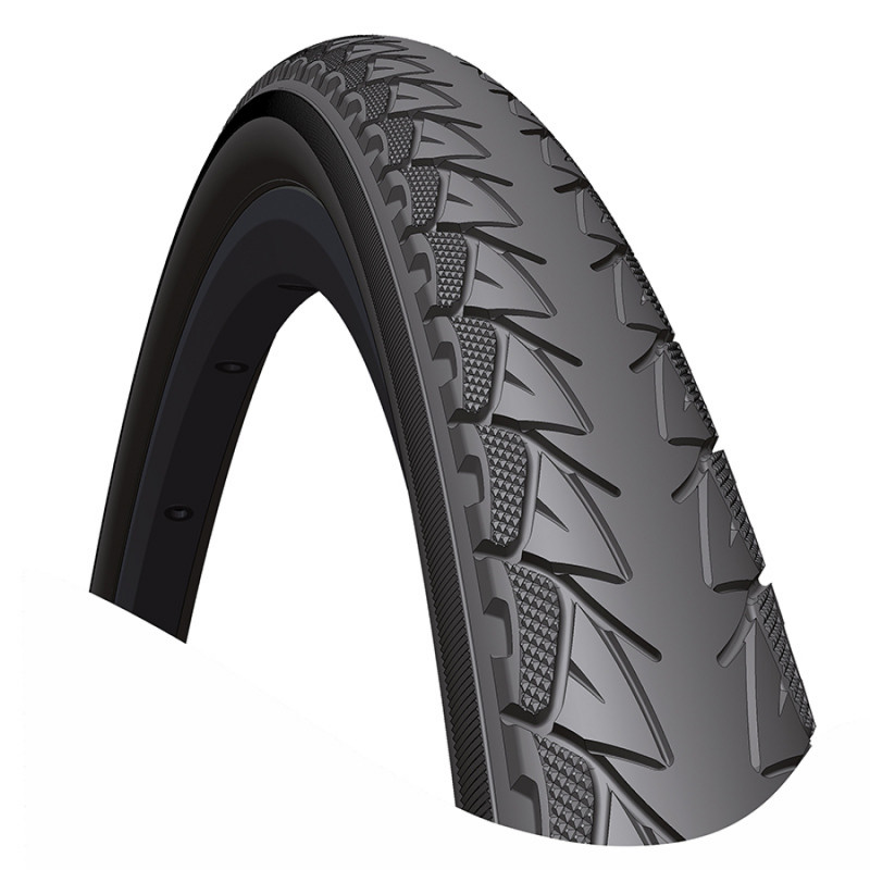 PNEU RUBENA FLIPPER V70 700x35C CLASSIQUE RIGIDE NOIR 37-622 - 8593375536080