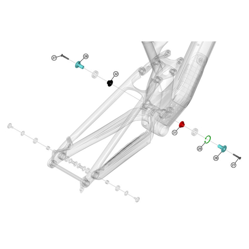 KIT VISSERIE PIVOT PRINCIPAL LAPIERRE ZESTY - 6411450566208