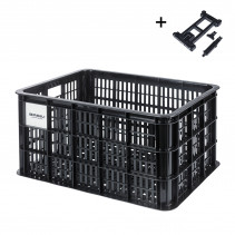 PANIER BASIL CRATE L PLAQUE MIK 2.0 40L PLASTIQUE NOIR - 8715019211713