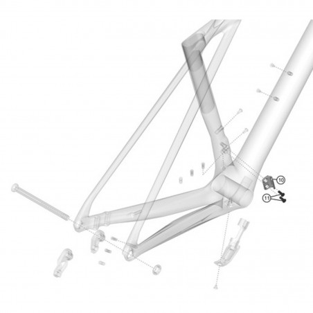 SUPPORT AVANT DE DERAILLEUR XELIUS DRS - 6411450566581