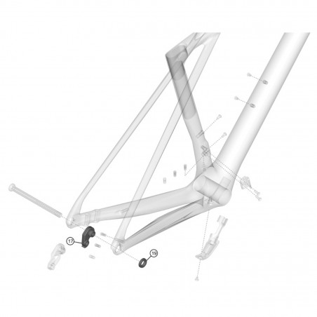 PATTE DE DERAILLEUR POST MOUNT XELIUS DRS - 6411450566611