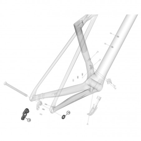 PATTE DE DERAILLEUR DIRECTION MOUNT XELIUS DRS - 6411450566628