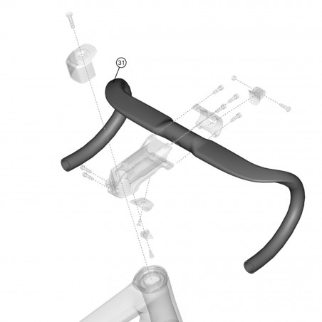 GUIDON AERO CARBONE LAPIERRE 42cm - 3660423400657