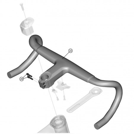 COCKPIT CARBONE LAPIERRE 100mm/39cm - 3660423400695