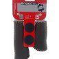 PAIRE DE POIGNEES ERGOTEC - MONACO L135/92mm MARRON CUIR - 4016538033997