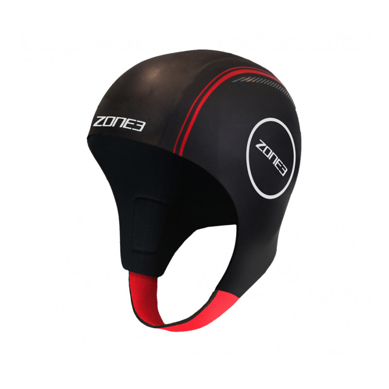 NEOPRENE SWIM CAP - K008 BLACK/RED M - NA18UNSC108M - 0602815988346