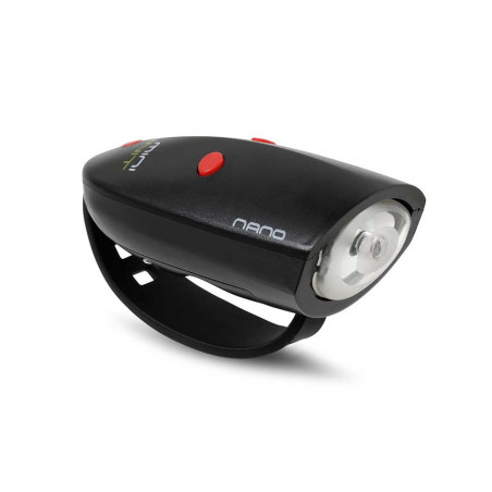 Klaxon et éclairage avant MINI HORNIT NANO - noir/rouge