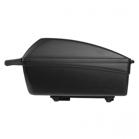 TOP CASE VELO BOX POLISPORT 11L NOIR FIXATION MIK-MIK-HD SUR PORTE BAGAGE A CLE (LONG 43cm x LARG 26cm x HAUT 20cm) - POIDS