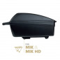 TOP CASE VELO BOX POLISPORT 11L NOIR FIXATION MIK-MIK-HD SUR PORTE BAGAGE A CLE (LONG 43cm x LARG 26cm x HAUT 20cm) - POIDS