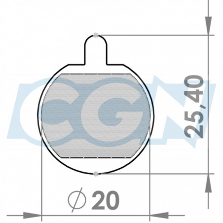 PLAQUETTE DE FREIN POUR TROTTINETTE ELECTRIQUE WHEELYOO X7.5 (X2)