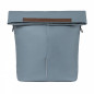 SACOCHE ARRIERE VELO LATERALE SAC BANDOULIERE BASIL CITY SHOPPER VEGAN BLEU IMITATION CUIR DROIT-GAUCHE 14-16L FIXATION