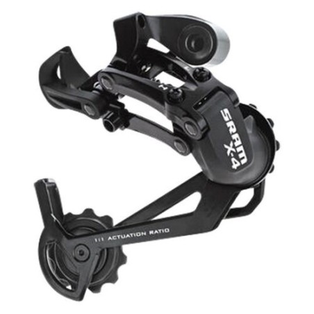 DERAILLEUR VTT AR SRAM X4  7/8V. NOIR CHAPE LONGUE
