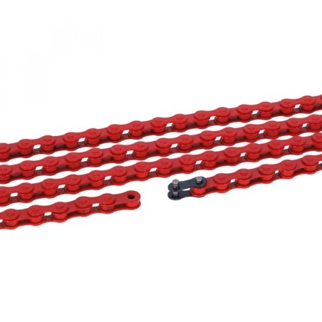 XLC CC-C09 CHAÃ?NE 1/2x1/8 112 MAILLONS 1V ROUGE - 2501010005 - 4055149420802