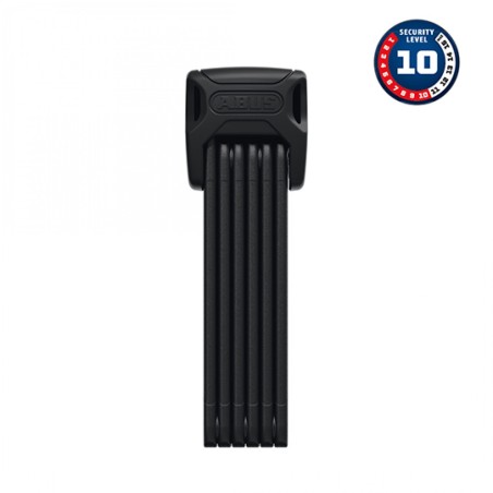 ANTIVOL VELO PLIABLE  A CLE L 90CM ABUS BORDO 6000K/90 NOIR   SUPPORT