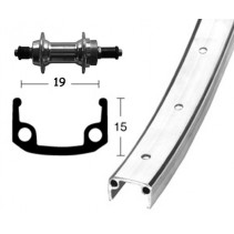 ROUE ARR.28x1x 3/8 WINORA 36 TR.BLO.RAPIDE 135 6/7V.ARG.MA - 2142080900 - 4032191605883