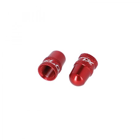 XLC PU-X15 BOUCHON DE VALVE SCHRADER ROUGE - 2501960046 - 4055149371906