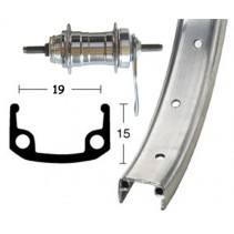 ROUE ARRIÈRE 28x1 3/8 WINORA RÉTROPEDALAGE 36TR.107 ARG.MATE - 2142081000 - 4032191047300