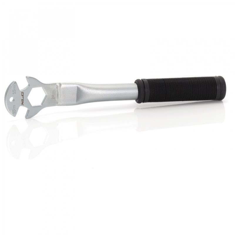 XLC TO-S21 CLÉ PÉDALE CROMO 15/24 mm ARGENT/NOIRE - 2503603400 - 4032191656519