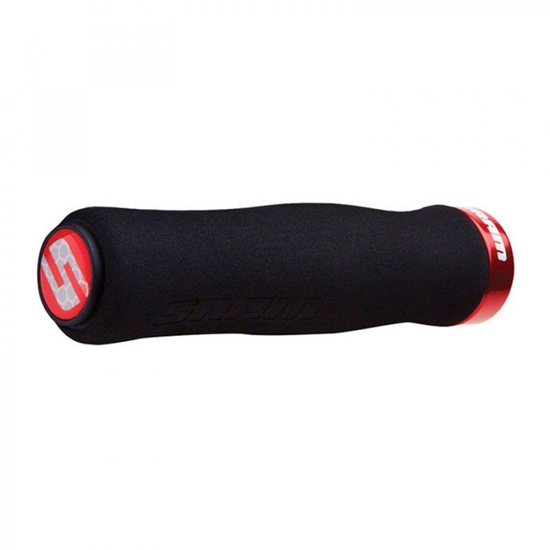 JEU DE POIGNÉES SRAM MOUSSE 129 mm NOIRS/ROUGES - 00.7915.068.070 - 710845666988