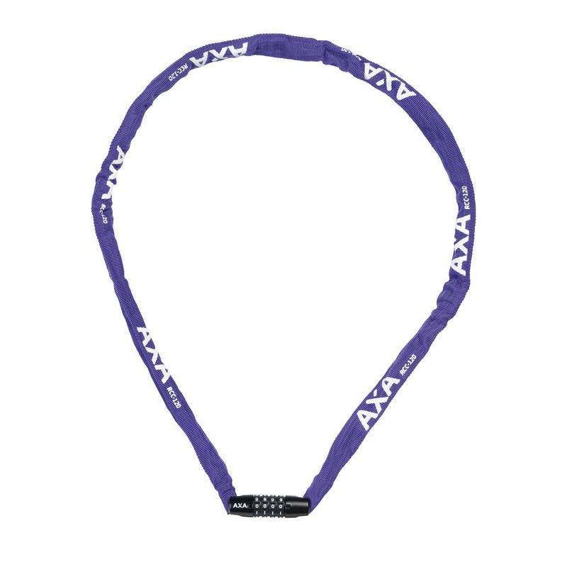 ANTIVOL AXA RIGID RCC 120 cm DURETÉ 3.5mm COMBINAISON VIOLET - 59540395SS - 8713249232379