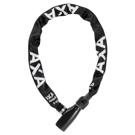 ANTIVOL VELO CHAINE A CLE AXA ABSOLUTE DIAM 8mm L0.90M NOIR - NIVEAU PROTECTION ELEVE POUR VELO ELECTRIQUE - SECURITE NIVEAU