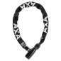 ANTIVOL VELO CHAINE A CLE AXA ABSOLUTE DIAM 8mm L0.90M NOIR - NIVEAU PROTECTION ELEVE POUR VELO ELECTRIQUE - SECURITE NIVEAU