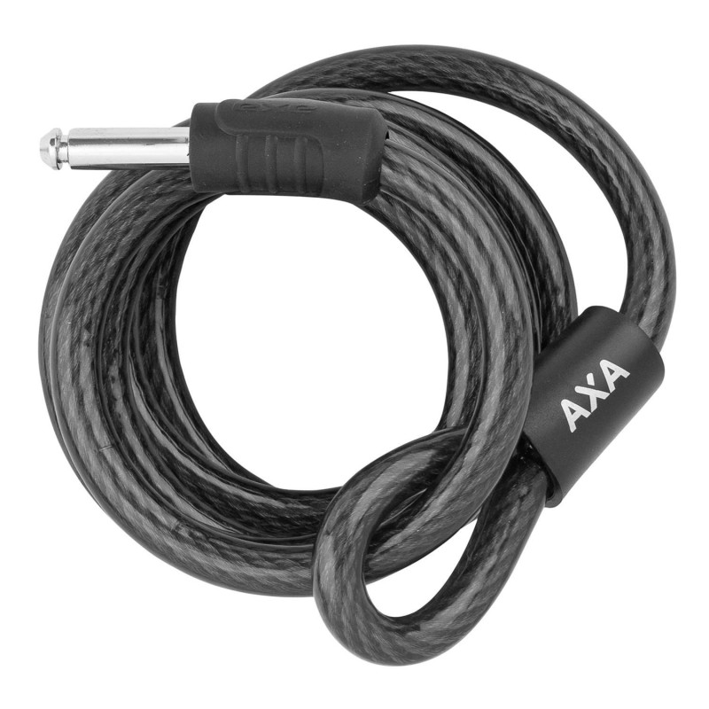ANTIVOL VELO CABLE A BOUCLE AXA RLD POUR FER A CHEVAL PLUG CABLE DIAM 12mm L1.80M (PROFONDEUR PLUG 35mm DIAM 10mm) - HOMOLOGUE