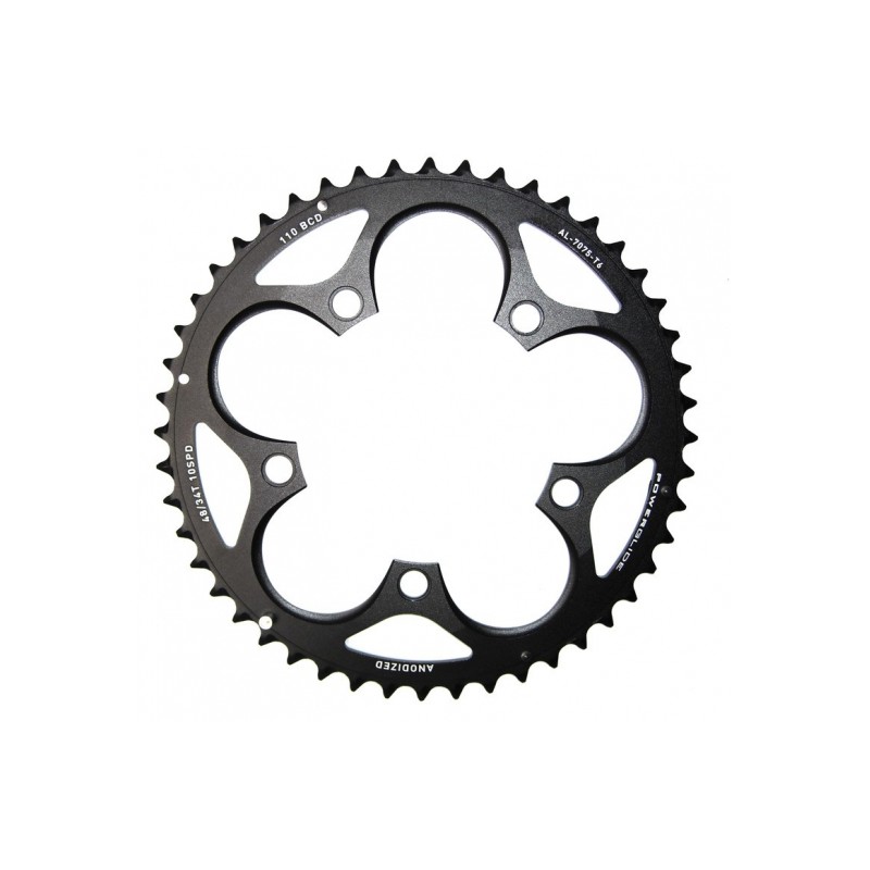 PLATEAU SRAM TRUVATIV ROAD GXP 110mm 5 BRANCHES 48D ALU.NOIR - 11.6215.197.090 - 710845674761