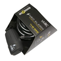 ANTIVOL VELO SPIRAL A CLE P2R DIAM 12mm L 1,20M NOIR AVEC SUPPORT ET ALARME