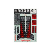 JEU D'AUTOCOLLANTS ROCKSHOX TROY LEE DESIGN 35mm ARG/ORANGE - 00.4318.021.001 - 710845809811