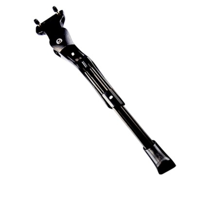 BEQUILLE VELO LATERALE REGLABLE 24/28'' ALU NOIR RENFORCEE E BIKE/VAE