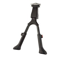 BEQUILLE VELO A 2 PIEDS REGLABLE 24/29'' OPTIMIZ ALU NOIR
