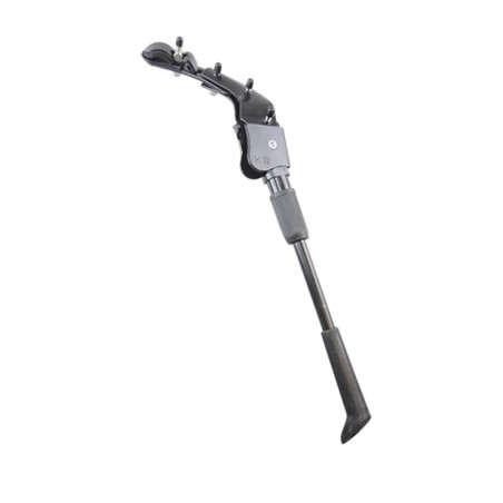 BEQUILLE VELO LATERALE REGLABLE 26/28" OPTIMIZ ALU NOIR (FIXATION SUR HAUBAN)