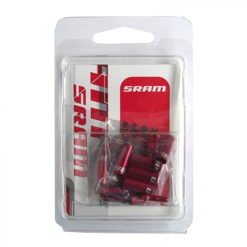 EMBOUT DE GAINE SRAM (10x4 mm-6x5 mm-4xFERMETURE CÂBLE)ROUGE - 00.7115.010.020 - 710845674150