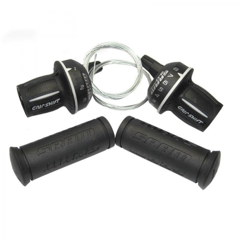 JEU MANETTES SRAM GRIP SHIFT 3.0 COMP 8V.MICRO FRONT NOIRES - 00.0000.200.653 - 710845006531