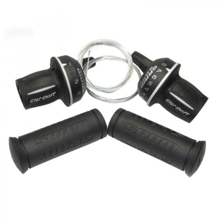 JEU MANETTES SRAM GRIP SHIFT 3.0 COMP 8V.MICRO FRONT NOIRES - 00.0000.200.653 - 710845006531