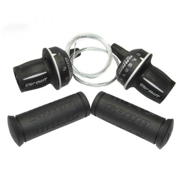 JEU MANETTES SRAM GRIP SHIFT 3.0 COMP 8V.MICRO FRONT NOIRES - 00.0000.200.653 - 710845006531