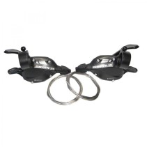 JEU DE MANETTES SRAM TRIGGER X5 3x10 1:1 NOIRES - 00.7015.197.010 - 710845684791