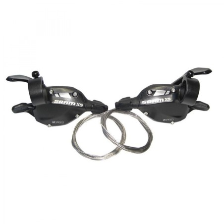 JEU DE MANETTES SRAM TRIGGER X5 3x10 1:1 NOIRES - 00.7015.197.010 - 710845684791