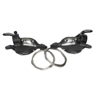JEU DE MANETTES SRAM TRIGGER X5 3x10 1:1 NOIRES - 00.7015.197.010 - 710845684791