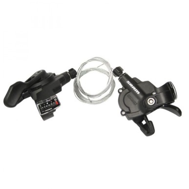 JEU MANETTES SRAM TRIGGER X4 ARRIÈRE 8V.AVANT 3V.1:1 INDEX - 00.7015.093.000 - 710845609572
