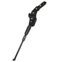 BEQUILLE VELO LATERALE ARRIERE P2R 24-28" REGLABLE FIXATION BASE-HAUBAN ALU NOIR