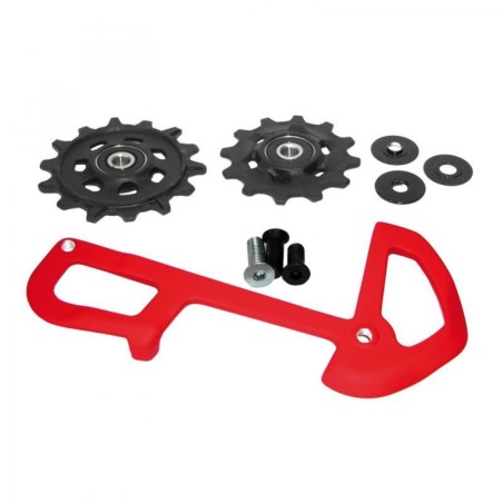 JEU ROULETTES X-SYNC CAGE SRAM P/DÉR.ARRIÈRE X01 12V.ROUGE - 11.7518.078.000 - 710845785436