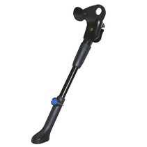 BEQUILLE VELO LATERALE ARRIERE P2R 24-28'' REGLABLE FIXATION MOYEU ALU NOIR