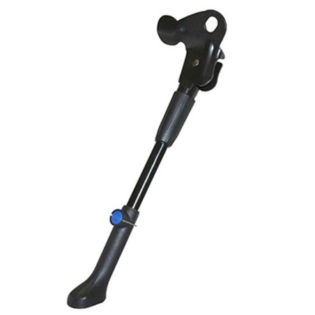 BEQUILLE VELO LATERALE ARRIERE P2R 24-28'' REGLABLE FIXATION MOYEU ALU NOIR