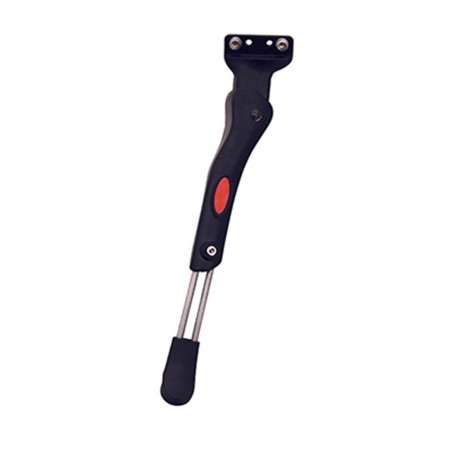 BEQUILLE VELO LATERALE ARRIERE P2R 24-29'' REGLABLE FIXATION 2 VIS SUR BASE PIED LARGE