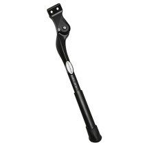 BEQUILLE VELO LATERALE ARRIERE NEWTON 24-29'' NOIRE REGLABLE FIXATION 2 VIS SUR BASE ENTRAXE 18mm