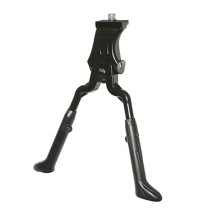 BEQUILLE VELO DOUBLE CENTRALE NEWTON 24-28" REGLABLE ALU NOIR